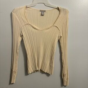 H&M Sweetheart Neckline Top